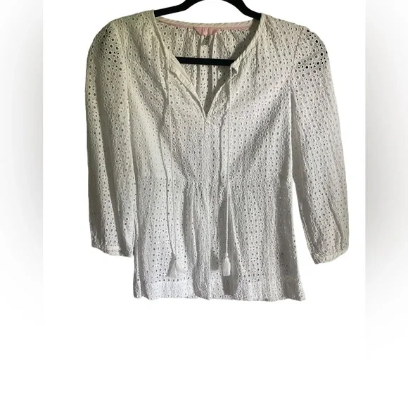 Joules | Size 4 White Cotton Knit Top - Picture 1 of 7